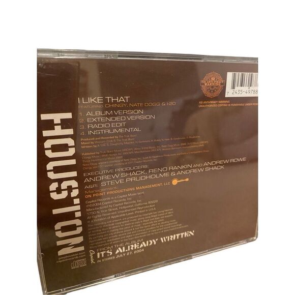 Houston I Like That Cd Single Y2K 2004 Nate Dogg Chingy - Picture 2 of 4